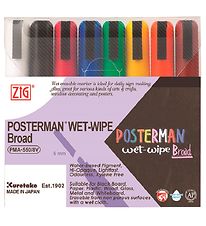 Zig Tuschen - Nass abwischbar - 6 mm - 8 st. Zig Tuschen - Nass abwischbar - 6 mm - 8 st.