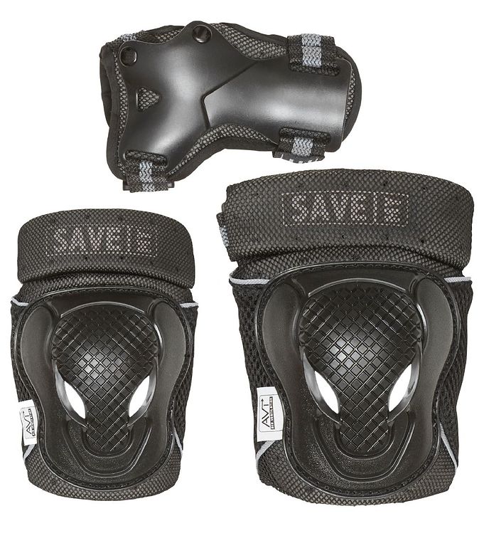 Save My Bones Beskyttelsessæt - Sort/Grå Save My Bones Beskyttelsessæt - Sort/Grå
