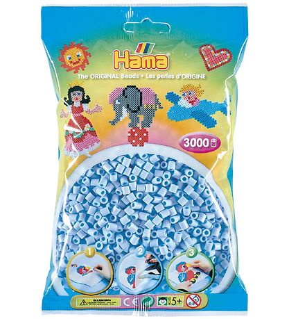 Hama Midi Perler - 3000 stk. - 97 Pastel Isblå Hama Midi Perler - 3000 stk. - 97 Pastel Isblå
