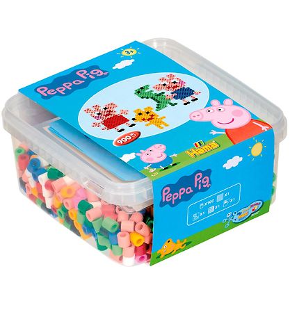 Hama Maxi Beads - 900 pcs + 1 Plate - Peppa Pig Hama Maxi Beads - 900 pcs + 1 Plate - Peppa Pig