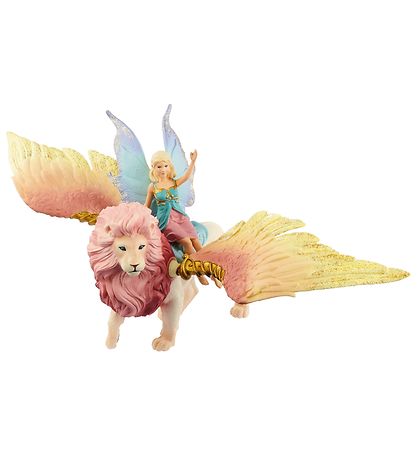 Schleich Bayala - 31,5 cm - Elv På Bevingede Løve 70714