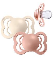 BIBS Supreme Sutter - Str. 2 - 2-pak - Symmetrisk - Ivory/Blush BIBS Supreme Sutter - Str. 2 - 2-pak - Symmetrisk - Ivory/Blush