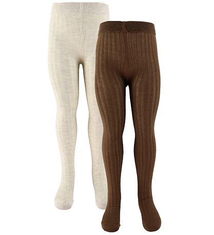 Minymo Strømpebukser - 2-pak - Solid Rib - Trush Minymo Strømpebukser - 2-pak - Solid Rib - Trush