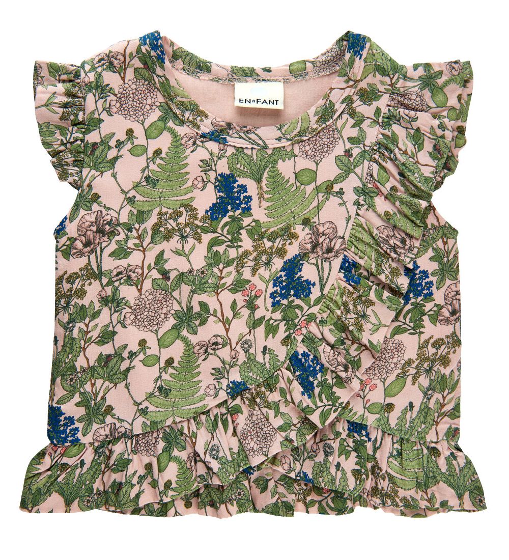 En Fant T-Shirt - Cameo Rose m. Blumen - En Fant - 56 - T-Shirts