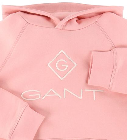 GANT Hættetrøje - Lock-Up - Quartz Pink