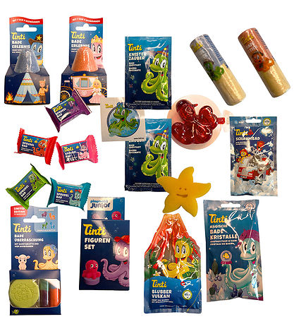 Tinti Skattekiste m. Badetilbehør - 19 dele