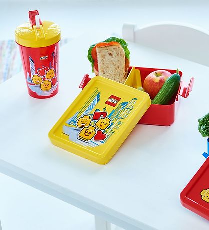 LEGO® Storage Drikkedunk m. Sugerør - 500 ml - Iconic Girl - Bri LEGO® Storage Drikkedunk m. Sugerør - 500 ml - Iconic Girl - Bri