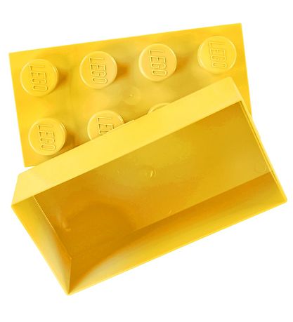 LEGO® Storage Madkasse - 7,5x20x10 cm - 8 Knopper - Bright Yello