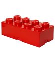 LEGO® Storage Madkasse - 7,5x20x10 cm - 8 Knopper - Bright Red