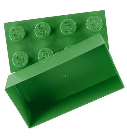 LEGO® Storage Madkasse - 7,5x20x10 cm - 8 Knopper - Dark Green