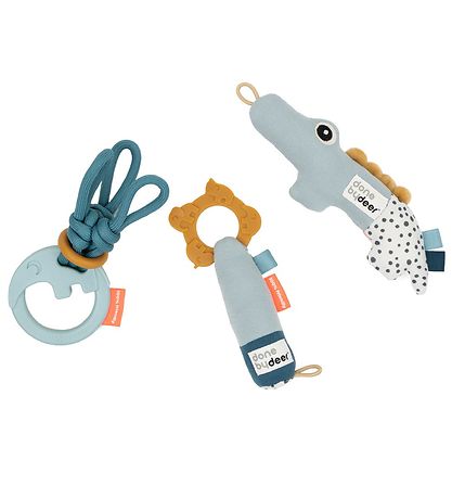 Done By Deer Gaveæske - 3 stk - Deer Friends - Blå Done By Deer Gaveæske - 3 stk - Deer Friends - Blå