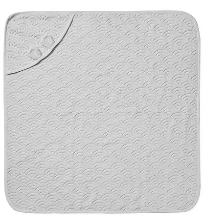 Cam Cam Babyhåndklæde - 80x80 cm - Classic Grey m. Ører