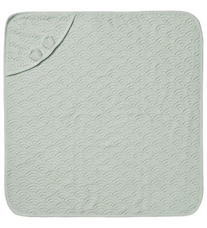 Cam Cam Babyhåndklæde - 80x80 cm - Dusty Green m. Ører Cam Cam Babyhåndklæde - 80x80 cm - Dusty Green m. Ører