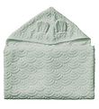Cam Cam Babyhåndklæde - 70x130 cm - Dusty Green m. Ører Cam Cam Babyhåndklæde - 70x130 cm - Dusty Green m. Ører