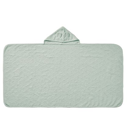 Cam Cam Babyhåndklæde - 70x130 cm - Dusty Green m. Ører