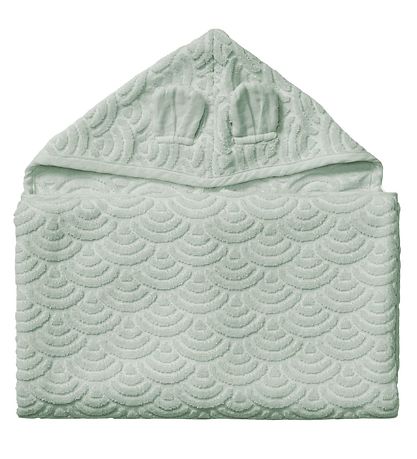 Cam Cam Babyhåndklæde - 70x130 cm - Dusty Green m. Ører Cam Cam Babyhåndklæde - 70x130 cm - Dusty Green m. Ører
