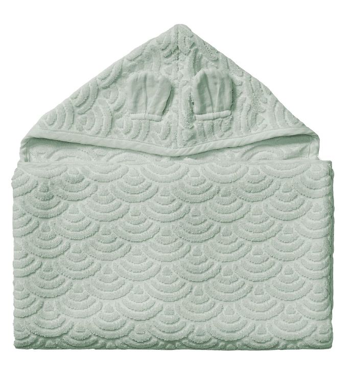 Cam Cam Babyhåndklæde – 70×130 cm – Dusty Green m. Ører