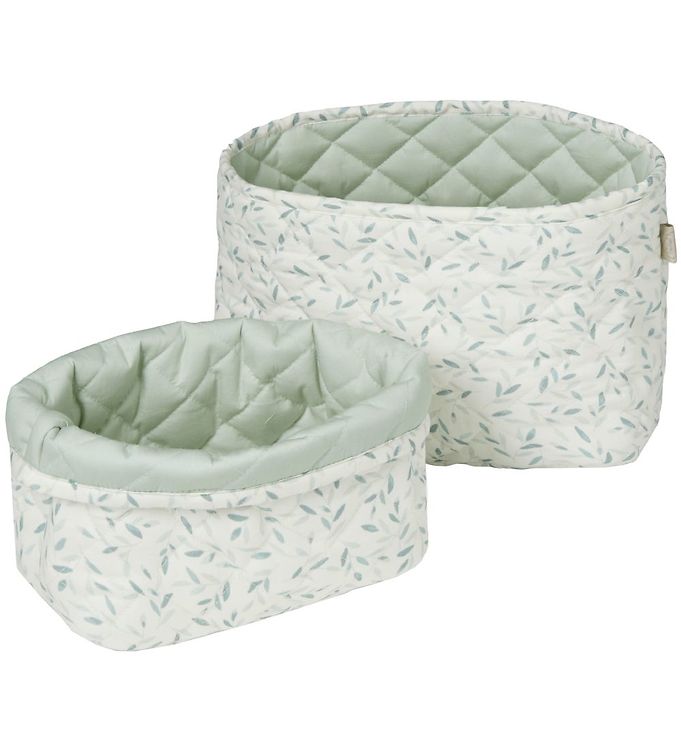 Cam Cam Opbevaringskurve - 2 stk. - 24/22 cm - Green Leaves