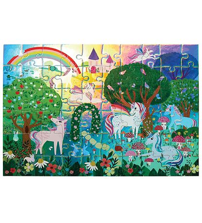 Crocodile Creek Puslespil - 60 Brikker - Sparkling Unicorn