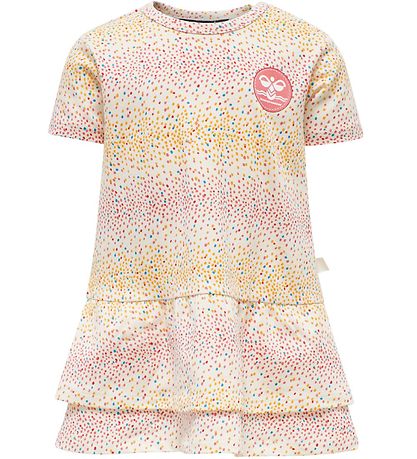 Hummel Kleid - hmlAlba - Weiß m. Punkte Hummel Kleid - hmlAlba - Weiß m. Punkte