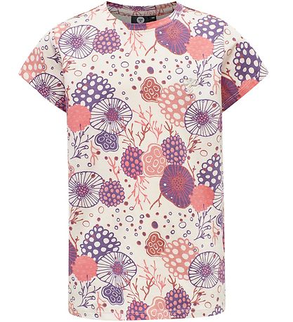 Hummel T-shirt - hmlCoral - White w. Pattern
