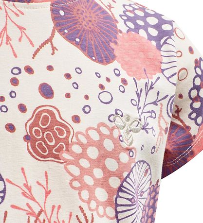 Hummel T-shirt - hmlCoral - White w. Pattern