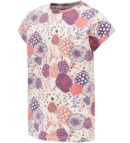 Hummel T-shirt - hmlCoral - White w. Pattern