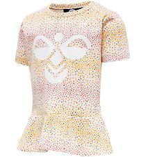 Hummel T-shirt - hmlAlba - White w. Dots Hummel T-shirt - hmlAlba - White w. Dots