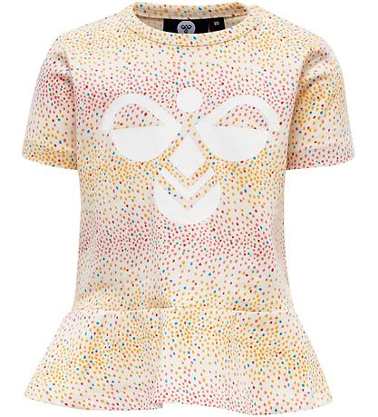 Hummel T-shirt - hmlAlba - White w. Dots Hummel T-shirt - hmlAlba - White w. Dots