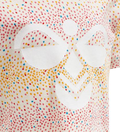 Hummel T-shirt - hmlAlba - White w. Dots Hummel T-shirt - hmlAlba - White w. Dots