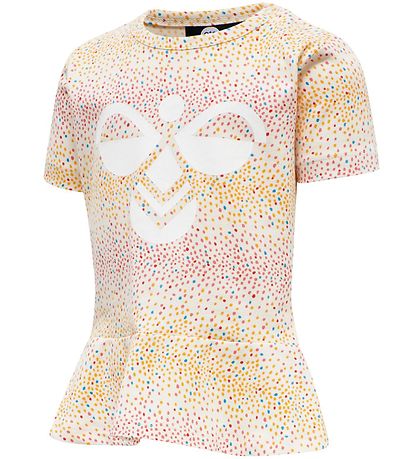 Hummel T-shirt - hmlAlba - White w. Dots Hummel T-shirt - hmlAlba - White w. Dots