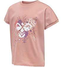 Hummel T-shirt - hmlAtlantis - Rose w. Print