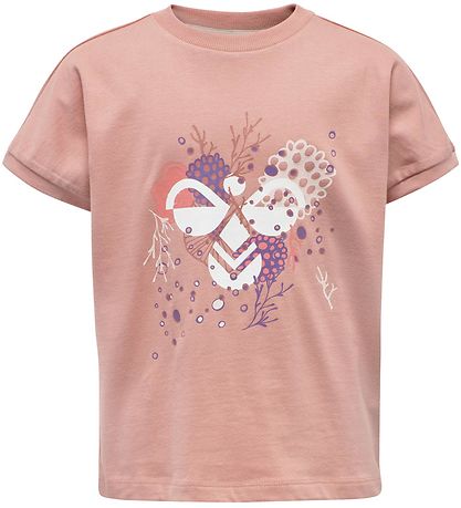 T-Shirt Hummel - hmlAtlantis - Rose av. Imprimé