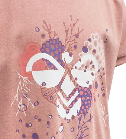 T-Shirt Hummel - hmlAtlantis - Rose av. Imprimé