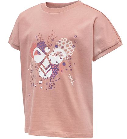 T-Shirt Hummel - hmlAtlantis - Rose av. Imprimé