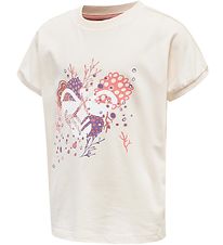 Hummel T-shirt - hmlAtlantis - White w. Print