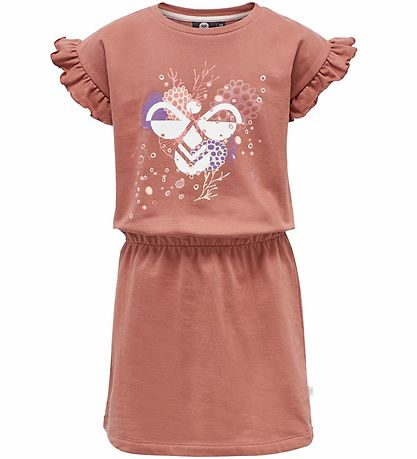 Hummel Kjole - hmlPacific - Mørk Rosa m. Print