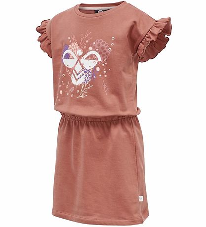 Hummel Kjole - hmlPacific - Mørk Rosa m. Print