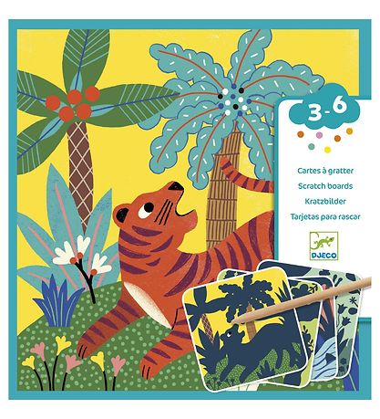 Djeco Skrabekort - Store Dyr Djeco Skrabekort - Store Dyr