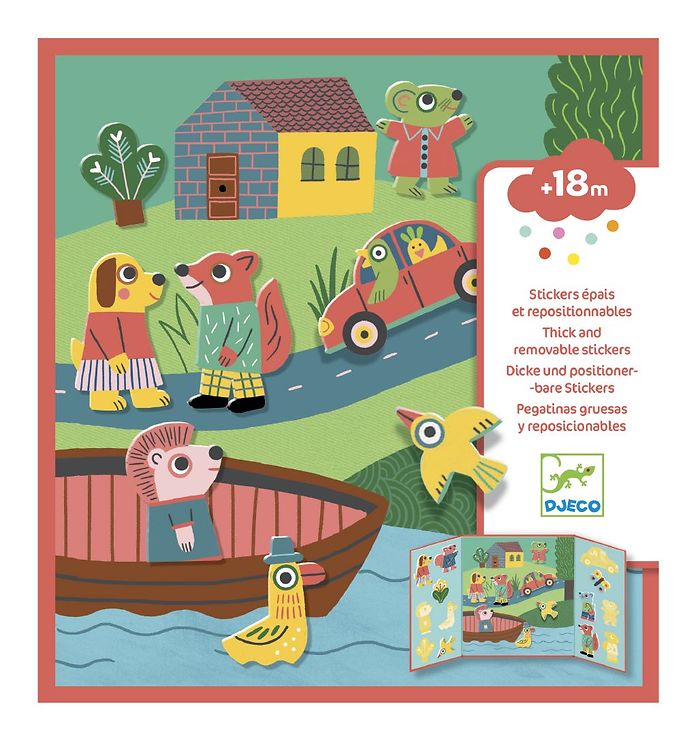 TOY REMOVABLE STICKERS ANIMALS DJ09071