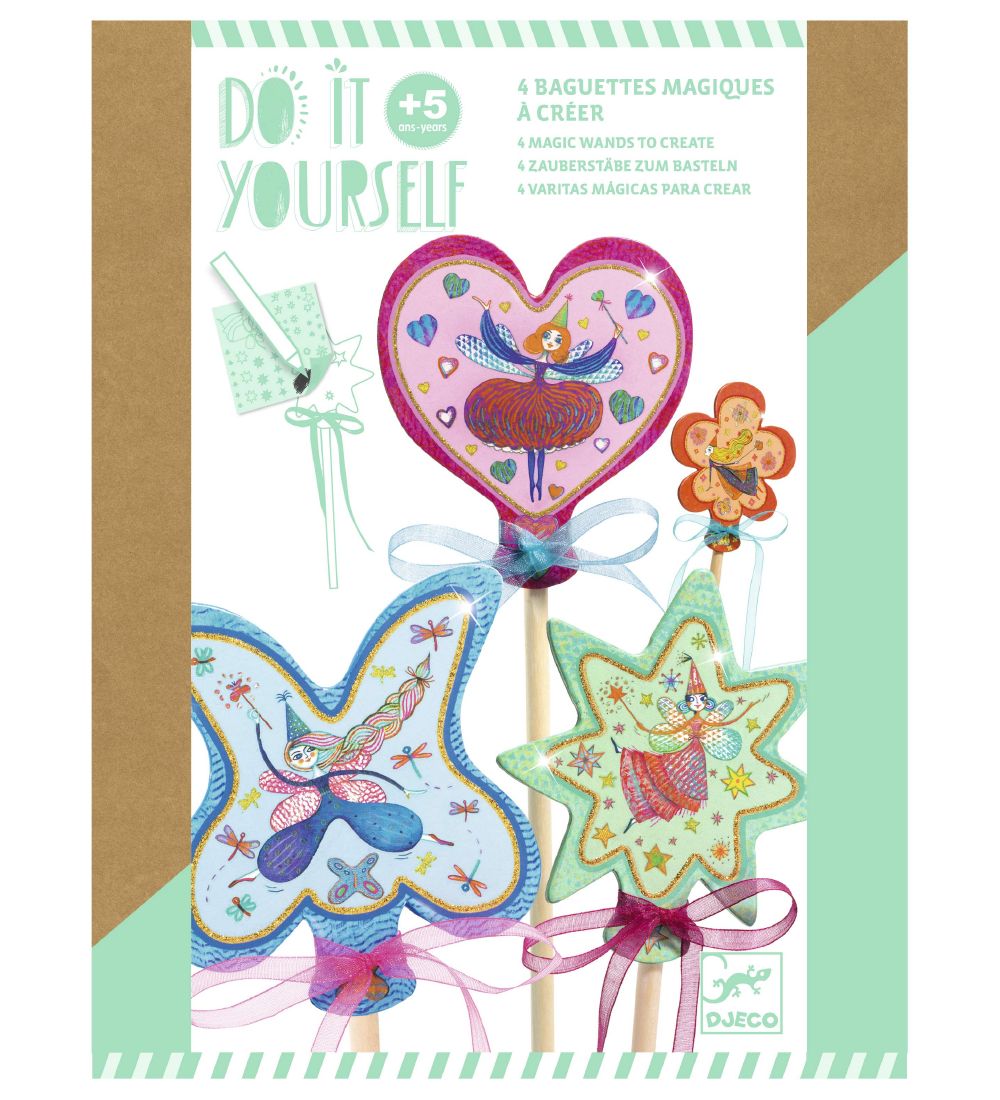 Djeco Zauberstab - DIY - Kleine Feen - Djeco - One Size - Kreatives Spielset