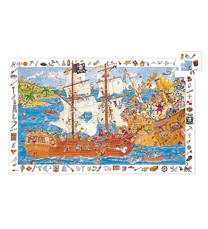 Puzzle Djeco - 100 Briques - Navire pirate Puzzle Djeco - 100 Briques - Navire pirate