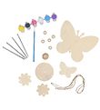 Playbox Kreativ Sæt - DIY - Vindspil m. Sommerfugle Playbox Kreativ Sæt - DIY - Vindspil m. Sommerfugle