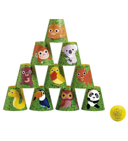 Djeco Kastespil - Byg & Vælt - Jungle