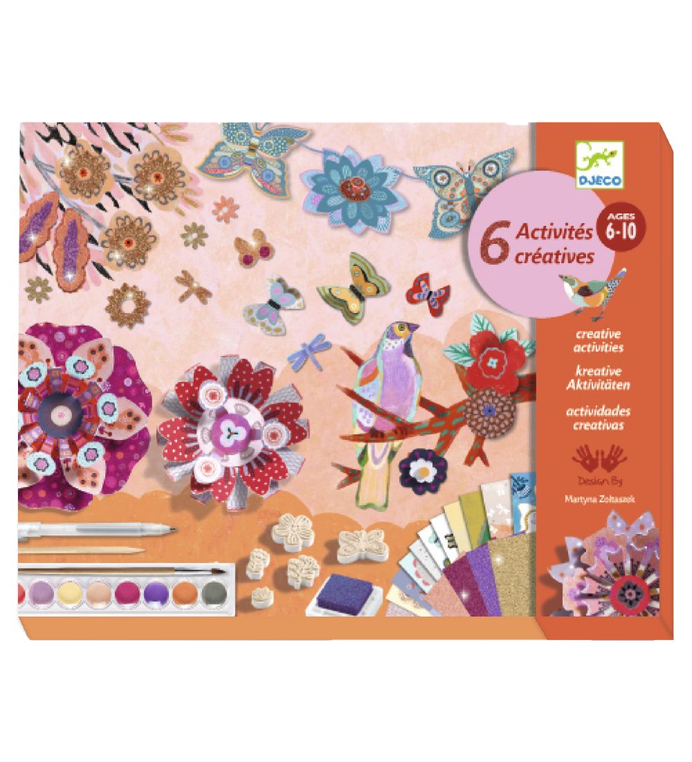 Djeco Creative Aktivitätsbox Box - Blumen - Djeco - One Size - Kreatives Spielset