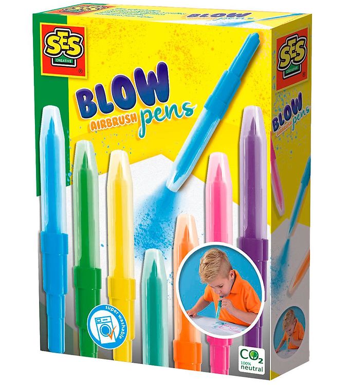 Pustetusser Sæt - Airbrush Pens - Ses Creative - 7 Farver