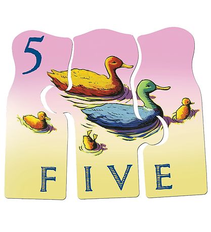 Eeboo Puslespil - Leg og Lær - 30 Brikker - Tæl Dyr På Engelsk Eeboo Puslespil - Leg og Lær - 30 Brikker - Tæl Dyr På Engelsk