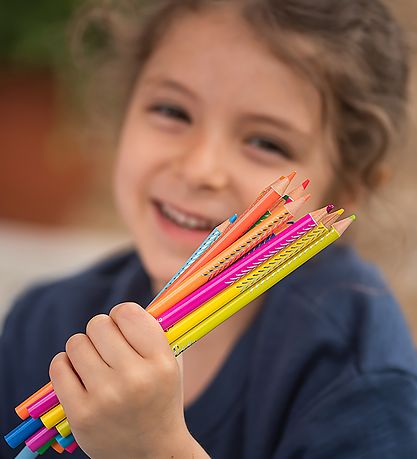 Eeboo Farveblyanter - 12 stk. - Fluorescerende Eeboo Farveblyanter - 12 stk. - Fluorescerende