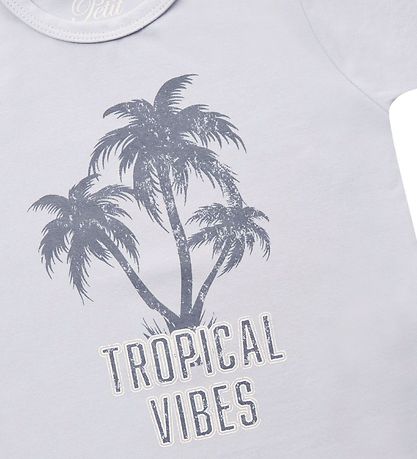 Petit by Sofie Schnoor T-shirt - Julius - Lyseblå m. Palme