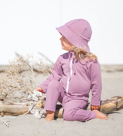Petit Crabe Badeheldragt - Lou - UV50+ - Lilla m. Stjerne